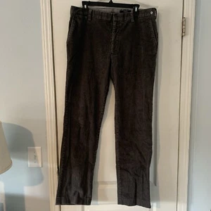 Lands’ End Classic Clothing Men’s 34 Tailored Fit Corduroy Pants Gray Stretch - Picture 1 of 14