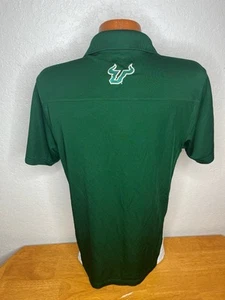 Camisa polo de golf Under Armour Heat Gear S/S para hombre pequeña S - USF Bulls - verde - Imagen 1 de 7