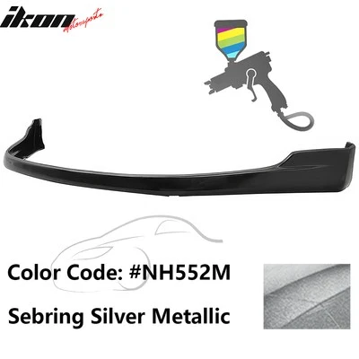 Fits 00-03 Honda S2000 AP1 TR Style Front Bumper Lip PU #NH552M Sebring Silver - Image 1 of 4