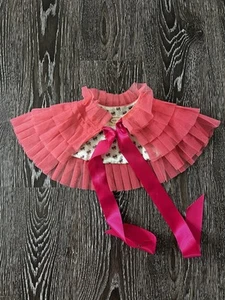 Girls JOYFOLIE Mia Joy Gia Pink Ruffled Capelet One Size 2T-10T - Picture 1 of 2