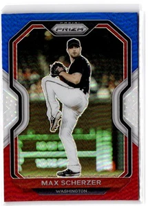 2021 Panini Prizm Max Scherzer #32 Red/White/Blue Prizm Washington Nationals - Picture 1 of 2