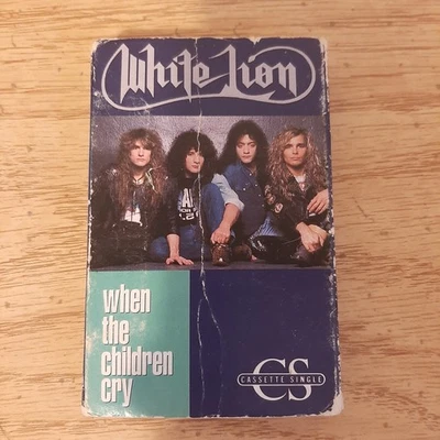 Vtg 1988 Cassette Tape White Lion When The Children Cry Atlantic 7 4-89015 - Image 1 of 4
