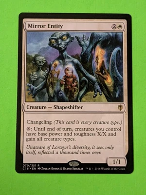 Mirror Entity C16 - Magic The Gathering MTG Collectible Card game RARE - Image 1 of 2