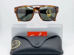 Gafas de sol Ray Ban RB0360S Drifter 58 mm cuadradas - lentes G-15 a rayas marrón/verde - Imagen 1 de 9