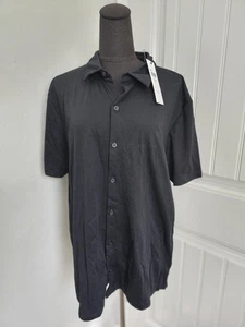 Polo con botones negro XL Calvin Klein para hombre - Imagen 1 de 5