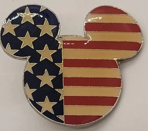 2001 Disney Vacation Club 9/11 Rememberance Mickey Ears American Flag Pin DVC - Picture 1 of 3