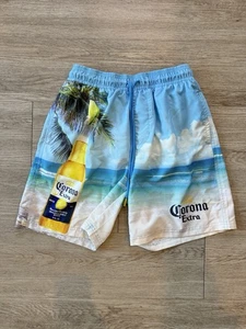 Bañador Corona Extra Para Hombre Mediano Botella Playa Poliéster Cordón - Imagen 1 de 11