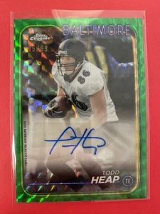 2024 Topps Chrome Todd Heap Auto Green Geometric Refractor #15/99 - Picture 1 of 1