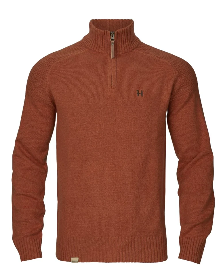 Harkila Vincent Merino Half-Zip Pullover - Bombay Brown - Image 1 of 1