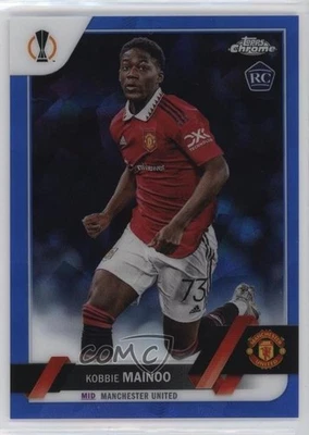 2022 Chrome Sapphire Edition UEFA Club Competitions Kobbie Mainoo #118 Rookie RC - Image 1 of 2