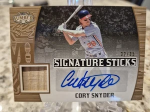 2024 Leaf Lumber Signature Sticks Cory Snyder Bronze /35 SS-CS1 Auto Bat Relic - Bild 1 von 2