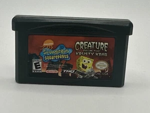 Bob Esponja Criatura del Cangrejo Krusty Nintendo Gameboy Advance PROBADO Y FUNCIONA - Imagen 1 de 2