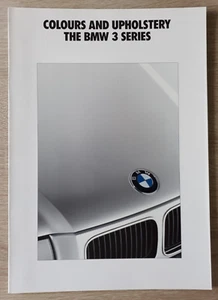 BMW 3 Series E30 Body Colours & Upholstery Brochure 1991 - 316i 318i 320i 325i - Picture 1 of 3