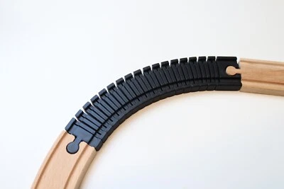 3er SET Flexibles Gleis für Brio | IKEA-Lillabo | Playtive-Holzeisenbahnen