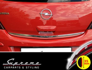Opel Corsa D 3 Porte Cromo Modanatura 3M Barra Posteriore Largo 35mm Paraspigoli - Bild 1 von 7