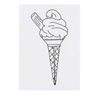Large 'Ice Cream Cone' Temporary Tattoo (TO00027402)