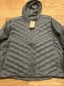 Nike Men's Therma-FIT ADV AeroLoft Repel Down Running Jacket Grey Sz XXL FB7556 - Picture 1 of 8