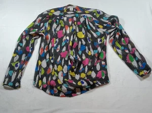 Liz Claiborne Size Small Sheer Blouse Multicolor Long Sleeve To100% polyester - Picture 1 of 6