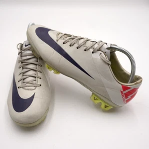 Botas de fútbol Nike para hombre talla UK 6 Mercurial Vapor VII FG granito plata vintage - Imagen 1 de 11