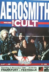 AEROSMITH  1989  FRANKFURT + orig. Concert Poster - Konzert Plakat - A1 F/U 433 - Picture 1 of 1