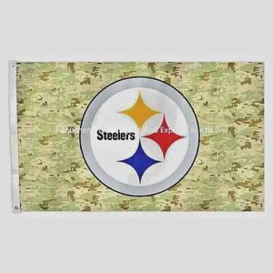 Pittsburgh Steelers digital camo 3X5 Flag Man Cave Banner American Football USA. - Picture 1 of 1