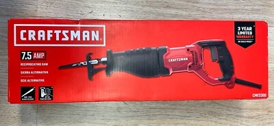 CRAFTSMAN Reciprocating Saw, 7.5 Amp, 3,200 RPM, Corded, High Speed Steel - Image 1 of 4