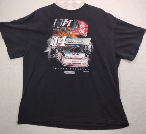 Chase Authentics Tony Stewart #14 T Shirt Mens XXL Black Cover