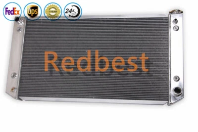 PARA CAMIONETA CHEVY GMC 2500 3500 1988-00 7,4 L 454 V8 4 FILAS RADIADOR DE ALUMINIO #1696 Foto 1 de 4