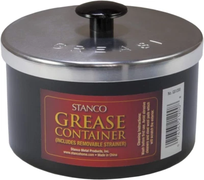 Colador de grasa y recipiente filtro sartén guardián de olla para alimentos carne molida cocina Foto 1 de 3