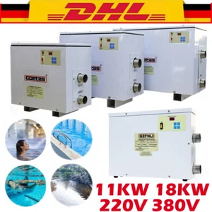 11KW 18KW Schwimmbadheizung Poolheizung Thermostat Wärmetauscher Pool Wärmepumpe - Bild 1 von 23