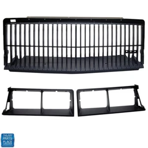 1986-1987 Grand National GNX Regal Black Grille & Headlamps Lights Bezels Kit - Picture 1 of 1