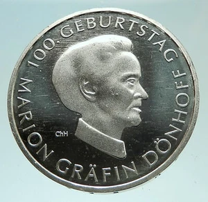 2009 GERMANY Countess Marion Donhoff Genuine Silver German 10 Euro Coin i76023 - Picture 1 of 3