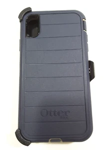 OtterBox Defender pro Series Case For iPhone Xs Max (with Holster) - Dark Blue - Picture 1 of 16