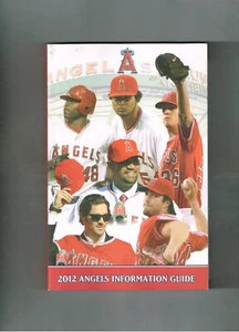 2012 Los Angeles Angels Media Guide MLB Baseball Trout Hunter Abreu Santana - Picture 1 of 2