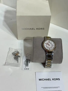 Michael Kors Women's Gabbi Three-Hand Two-Tone Stainless Steel Watch MK4397 - Picture 1 of 6