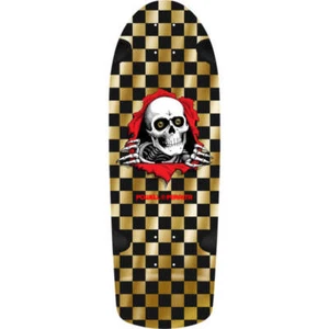 Powell Peralta OG Ripper Gold Foil Checkered 10" Skateboard Deck - Picture 1 of 4