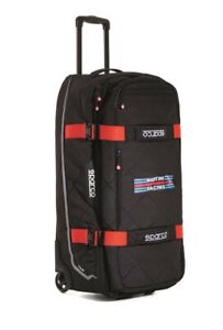 Sparco Martini RacingTour Kit Trolley Bag for Motorsport Black/Red