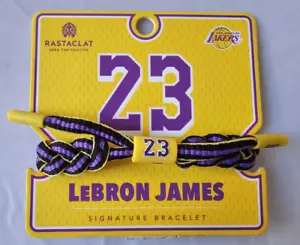 RASTACLAT x NBALAB LeBron James Los Angeles Lakers Signature Bracelet NIP - Picture 1 of 2