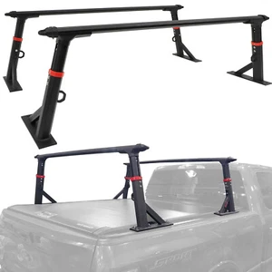 Universal Truck Bed Rack For All Pickup Trucks Luggage Back Ladder Cargo Carrier - Picture 1 of 8