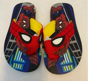 Disney Store Spiderman Rückenriemen Säugling Kleinkind Flip Flops Sandalen Jungen Größe 9/10 - Bild 1 von 2