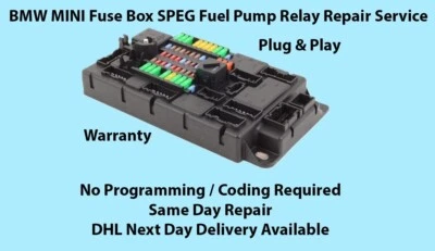MINI R55 R56 R57 R58 R59 R60 R61 Fusebox SPEG Fuel Pump Relay Repair Service - Image 1 of 3
