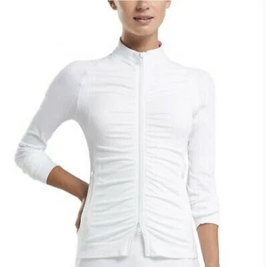 Chaqueta Top G/Fore Acanalada Capa Media Cremallera Nieve L Grande Para Mujer Golf GFore - Imagen 1 de 4