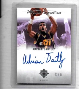 ADRIAN DANTLEY 2007-08 UDC ULTIMATE SIGNATURES CERTIFIED AUTOGRAPH#43/50 - Picture 1 of 2