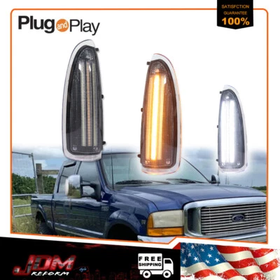For 03-07 Ford F250 F350 F450 F550 Super Duty Switchback LED Side Mirror Lights - Image 1 of 4