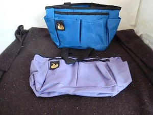 SCRAP CRAFT BAG POUCH MANY COMPARTMENTS SEWING KNITTING NEEDLES BUTTONS - Picture 1 of 5