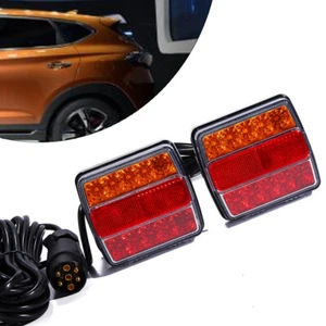 Juego de luces traseras LED juego de luces traseras cableado remolque 12V 7 polos - Imagen 1 de 10