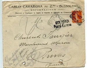 Busta Italia/Bussoleno Bologna Posta Estera Per Privas 1916 - Bild 1 von 2