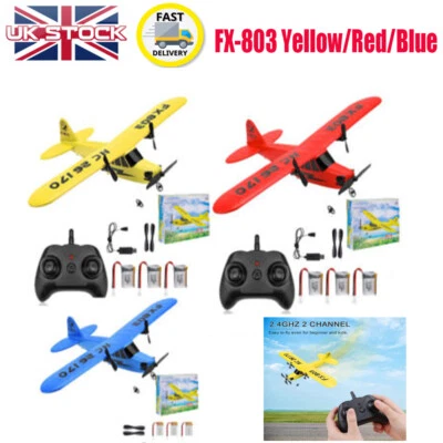 Remote Control Plane 2.4GHz 2CH RC Airplane Jet Fixed Wing for Kid Beginner GIFT - Image 1 of 4