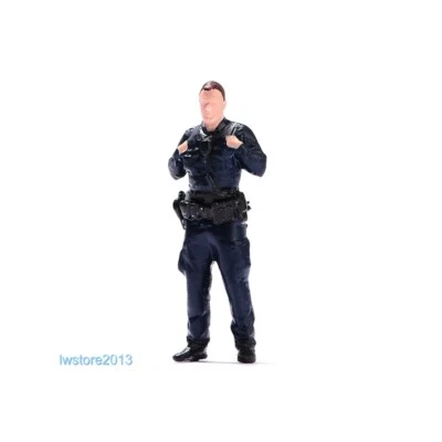 1/64 1/87 1/43 1/18 1/24 Policeman Male Scene Miniatures Figures Model For Cars - Image 1 of 4