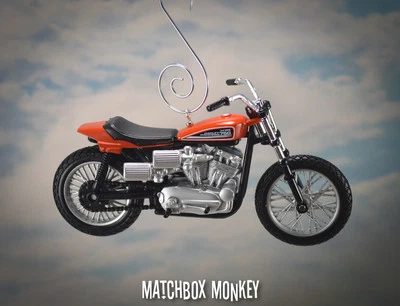 1972 Harley Davidson XR750 Custom Christmas Tree Ornament Racing Motorcycle 1/18 - Image 1 of 4